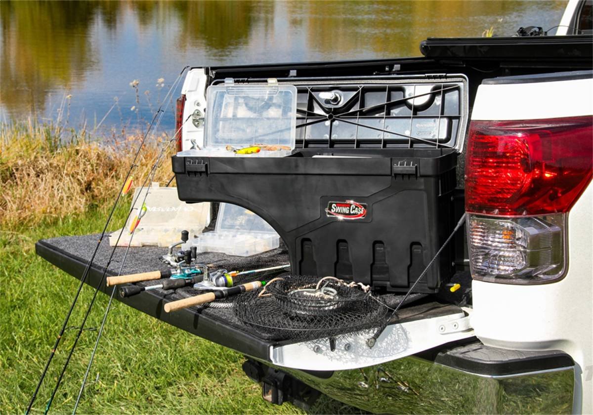 Swing Case SC203P truck bed toolbox for Ford F-150 passenger side